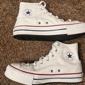 WOMENS HIGH TOP CONVERSE CHUCK TAILOR ALL STARS size women’s us 6 color white